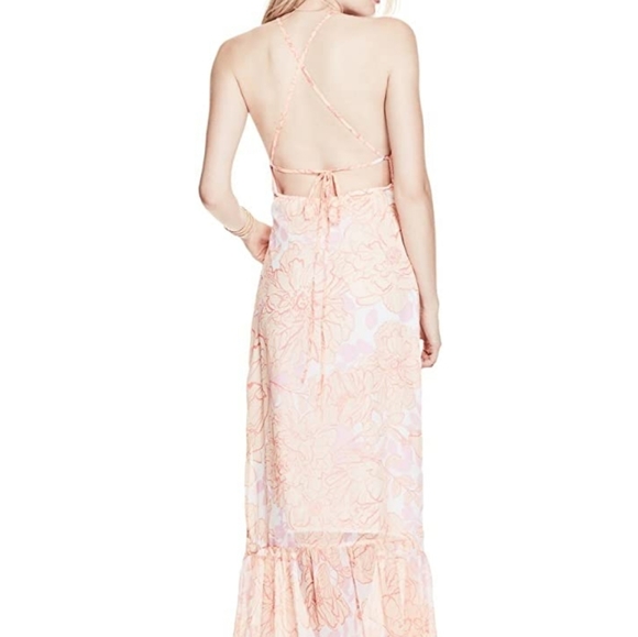 💥HOST PICK💥 Guess Floral Halter Maxi Dress NWT - Picture 3 of 4
